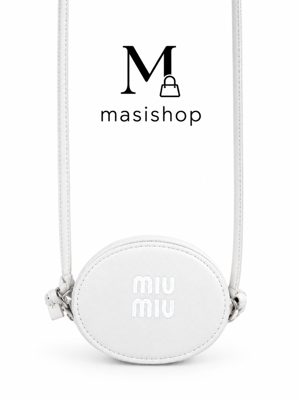 کیف دوشی زنانه دخترانه مدل m0113 miu miu جنس چرم با کیفیت و سایز متوسط