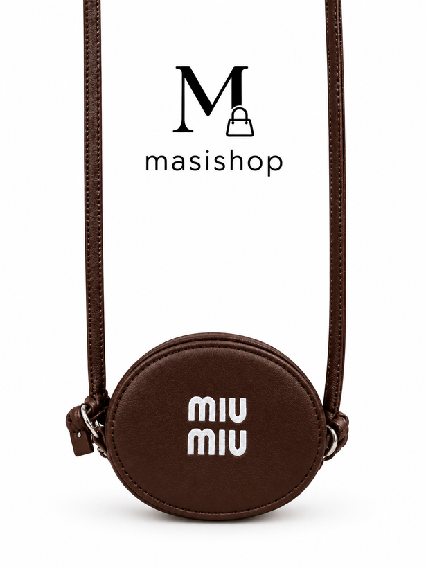 کیف دوشی زنانه دخترانه مدل m0113 miu miu جنس چرم با کیفیت و سایز متوسط